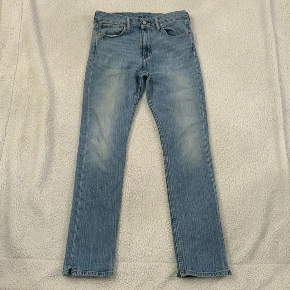 Levi’s 510 Men's 32x32 Skinny Jeans Distressed White Oak Cone Denim Light Wash - Picture 2 of 16